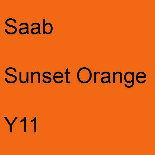 Saab, Sunset Orange, Y11.